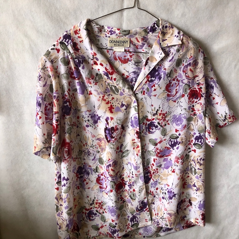 Donkenny Floral Button Down Shirt - Multicolor